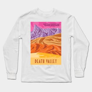 WPA Poster of Death Valley National Park - California Nevada Border Long Sleeve T-Shirt